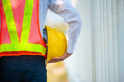 Man working at construction site