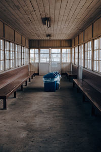 Interior of abandoned building