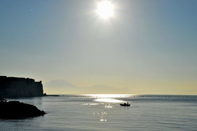 Seascape of naples, italy