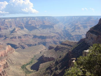Scenic view of mountain against sky
