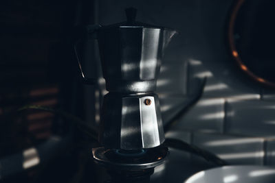 Close-up of espresso maker