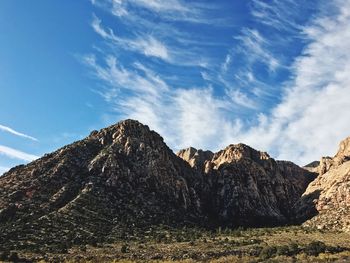 Rocky mountains against the sky