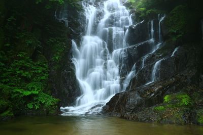 River flowing through rocks