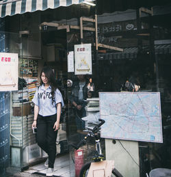 Portrait of young woman