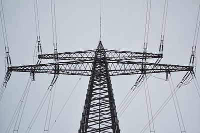 Low angle view of power lines