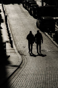 People walking on street