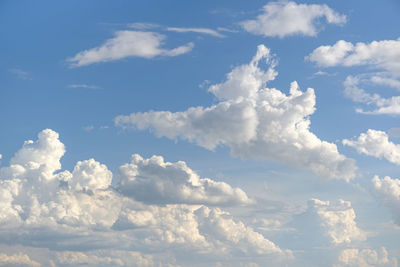 Low angle view of clouds in sky