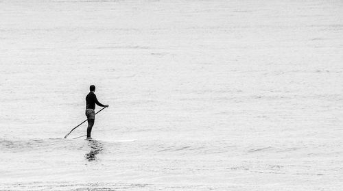 Full length of man in sea