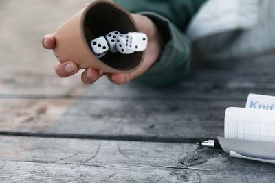 Cropped image of hand with nail