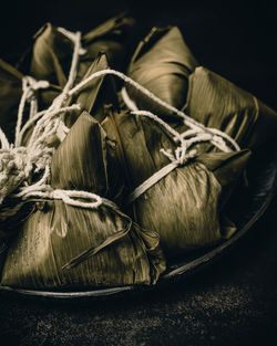 Zongzi is a delicacy that chinese people must eat during the dragon boat festival 