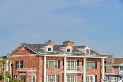 Low angle view of building against sky