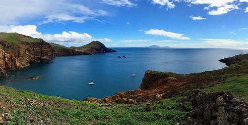 Scenic view of sea against sky