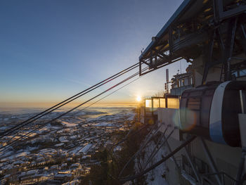 Panoramic view of sea against sky during sunset