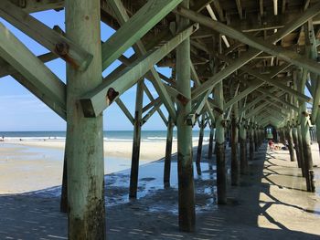 Pier on sea