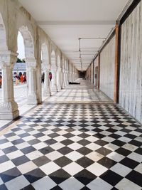 Empty corridor of building