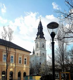 Low angle view of building against sky