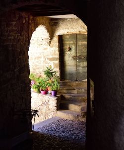 Entrance of building