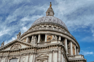 Low angle view of historical building against sky