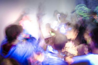 People enjoying at amusement park