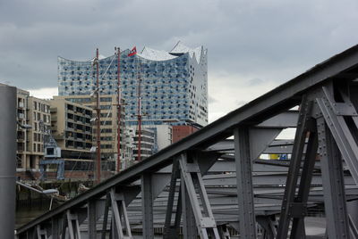 Low angle view of buildings against sky