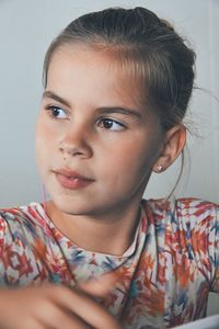 Close-up portrait of girl