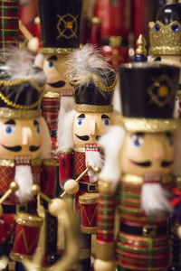 Close-up of toys for sale in store