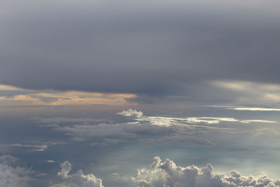 Low angle view of clouds in sky