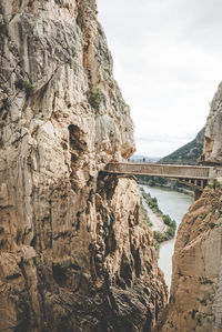 View of bridge over sea against sky