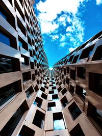 Low angle view of buildings against sky