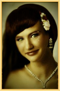 Close-up portrait of young woman