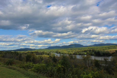 Scenic view of landscape against sky