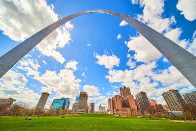 Low angle view of buildings against sky