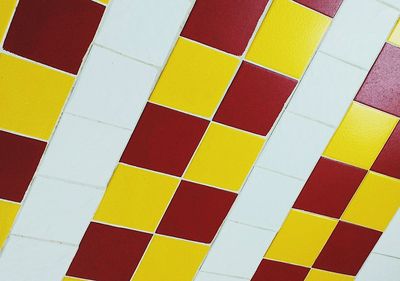Full frame shot of tiled floor