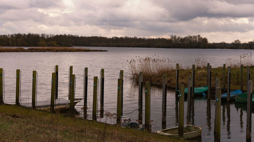 Pier on lake