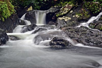 River flowing through rocks