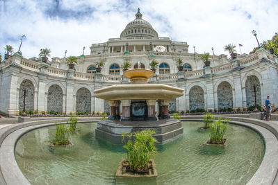 View of swimming pool against sky