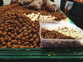 Close-up of food for sale in market