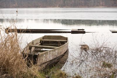 Boat in lake