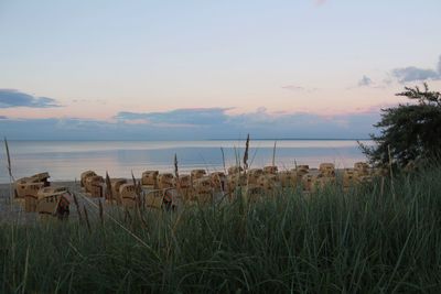 Scenic view of calm sea against sky