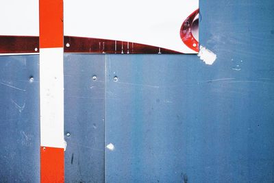 Close-up of flag against blue sky