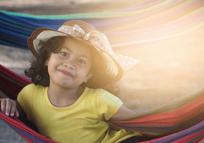 Portrait of smiling girl