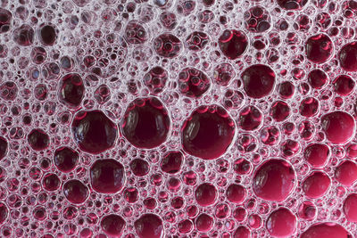 Full frame shot of bubbles in water