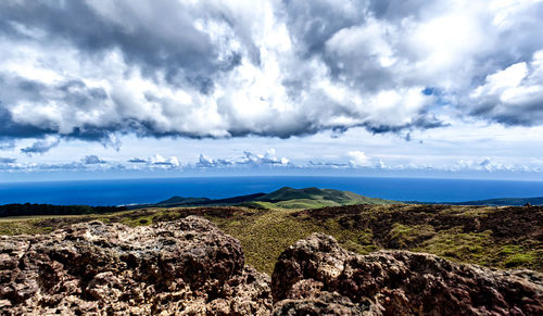 Scenic view of landscape against sky