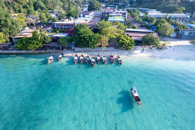 Boats in sea