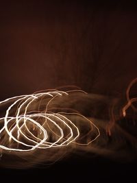 Light trails at night