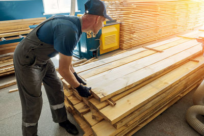 Man working at workshop