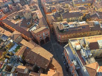 High angle view of cityscape