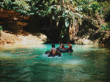 People enjoying in water