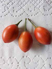 Close-up of tomatoes on table