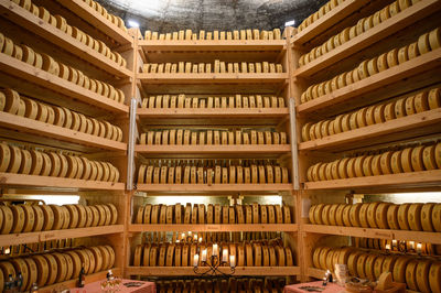 Full frame shot of bottles